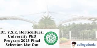 Dr. Y.S.R. Horticultural University PhD Program 2025 Final Selection List Out: Check Details Here